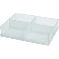 Raaco 136471 - Inserto para organizador- tipo 55 A- 4 compartimentos de A7-1- transparente